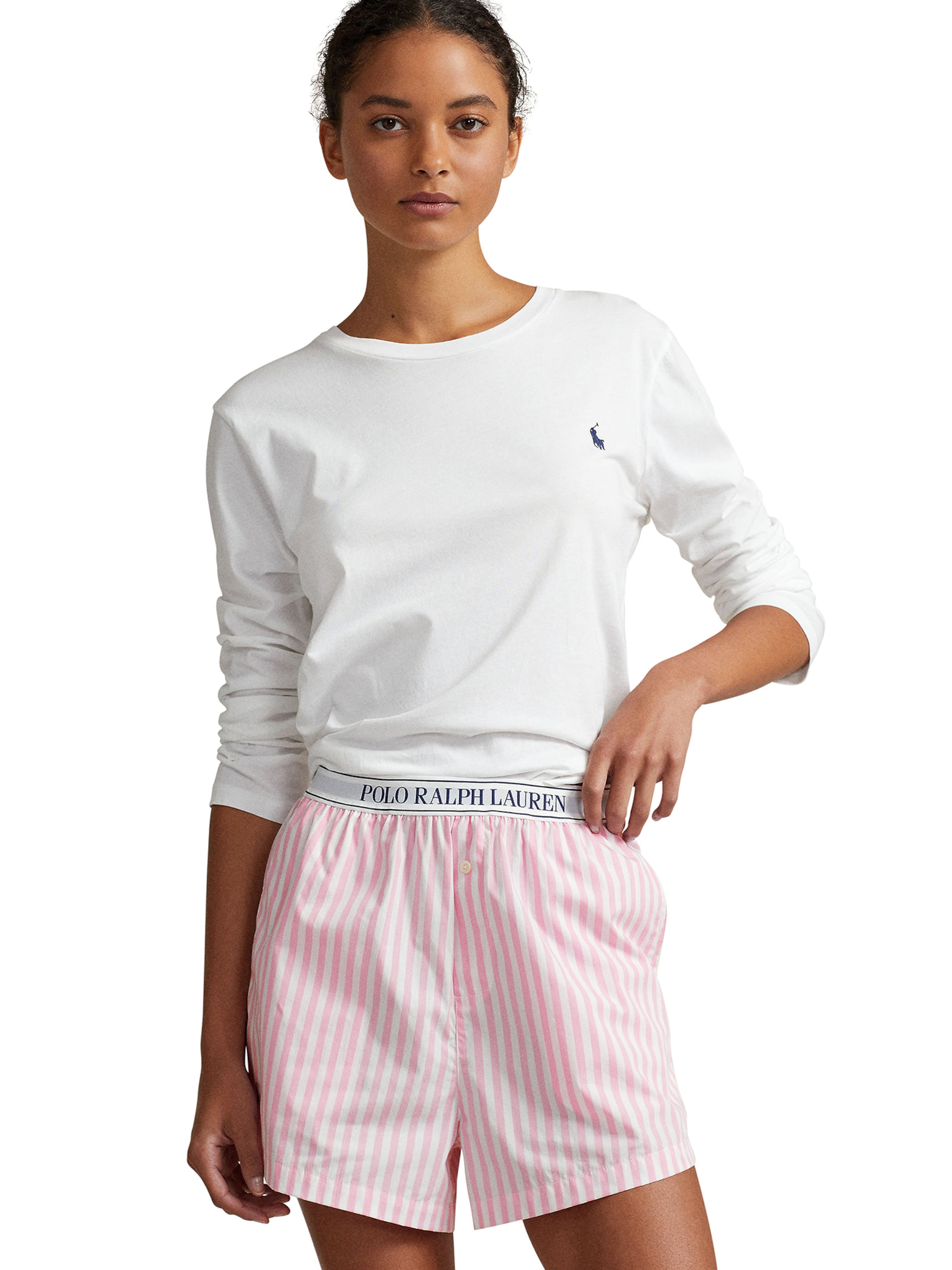 Polo Ralph Lauren Pajama Pants Capsule Valentine s Day in Pink White ABOUT YOU