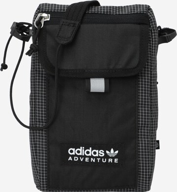 ADIDAS ORIGINALS Crossbody Bag 'Adventure Flag Small' in Black: front