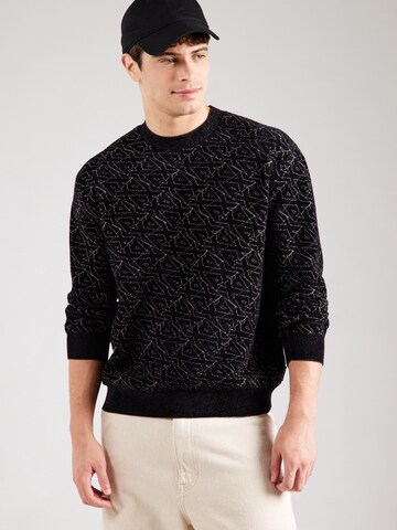 ARMANI EXCHANGE - Jersey en negro: frente