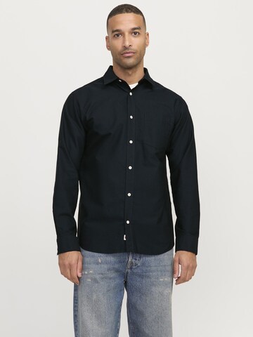 R.D.D. ROYAL DENIM DIVISION Comfort fit Button Up Shirt in Blue: front