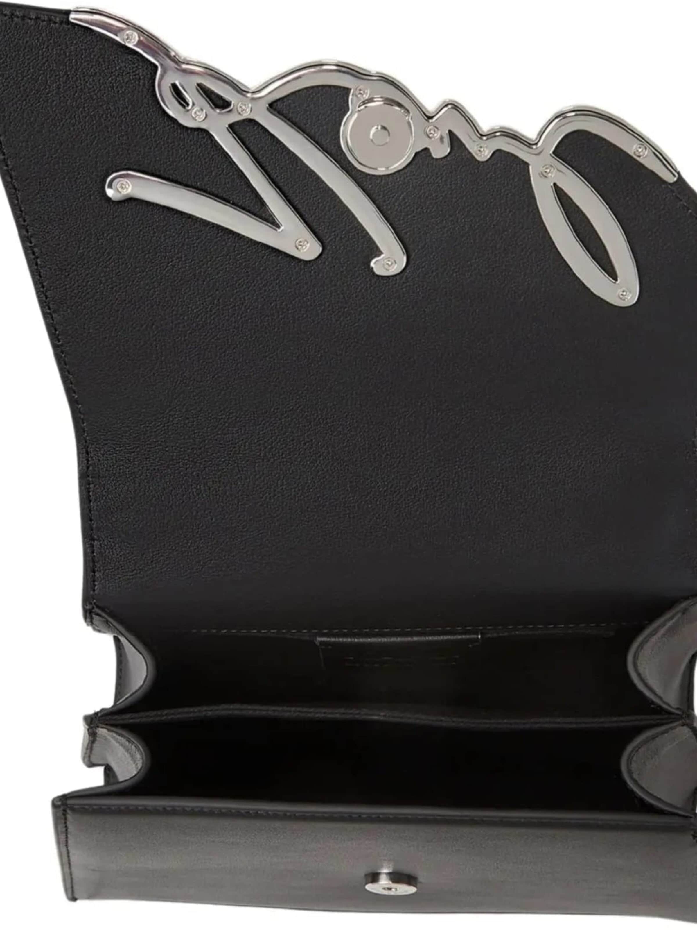 Karl Lagerfeld - Malas de tiracolo 'Noir Nickel' em preto