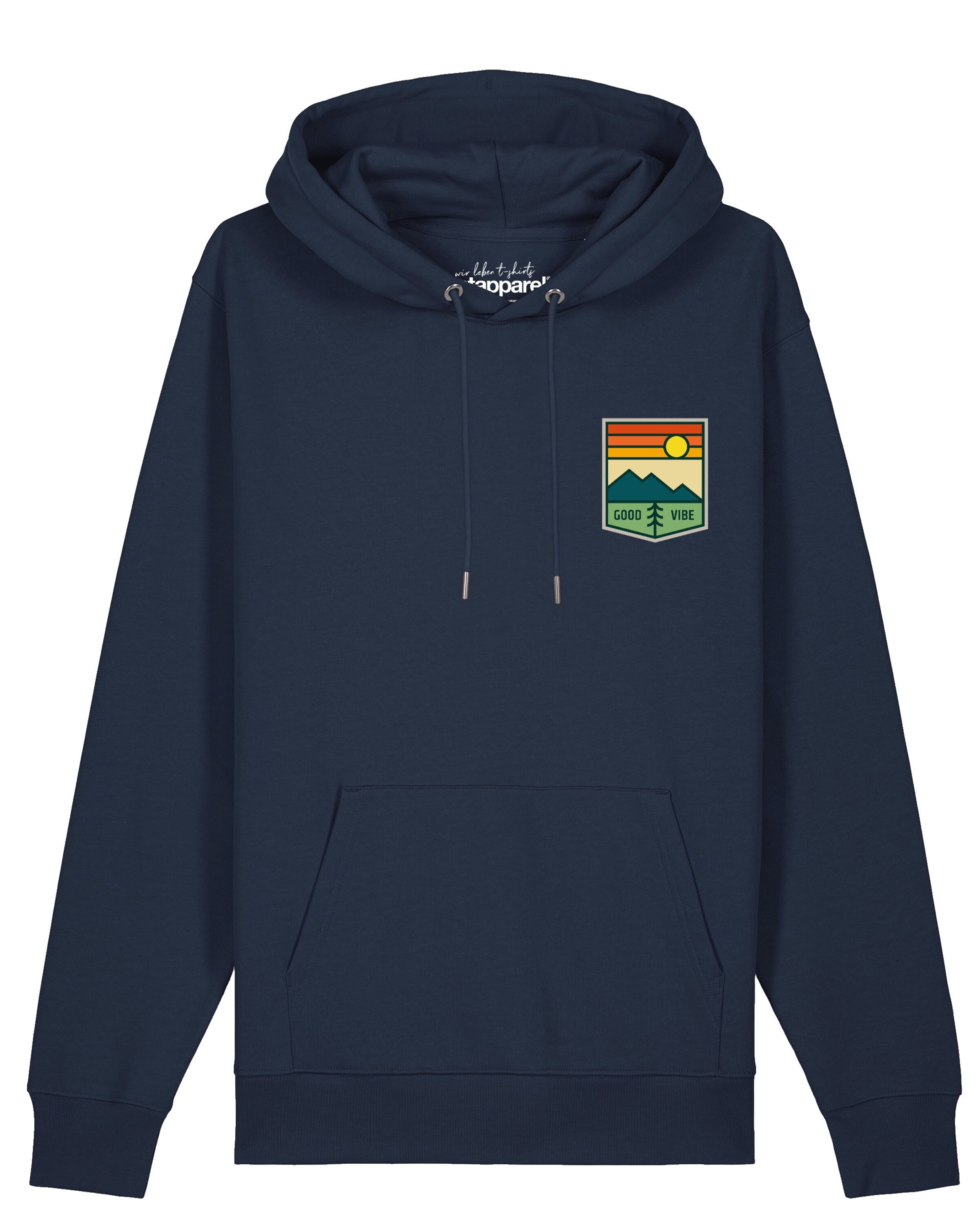 Felpa 'Good Vibe' di Watapparel in blu: frontale