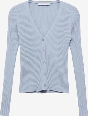 MANGO Knit cardigan 'BUGAMBI' in Blue: front