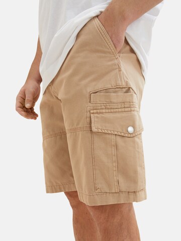 TOM TAILOR Men + Regular Shorts in Braun