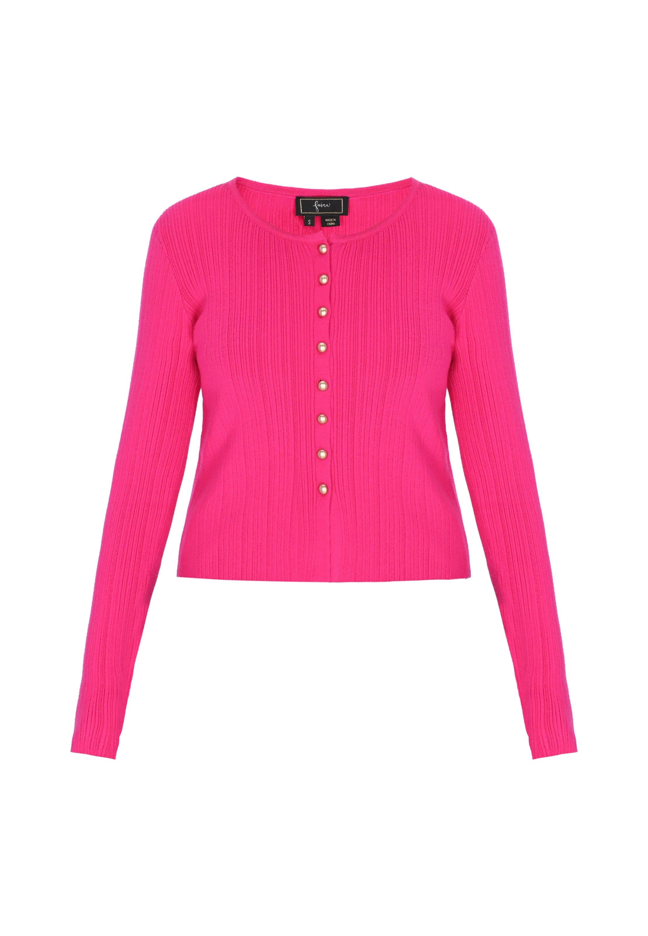 faina Strickjacke in Pink: Vorderseite