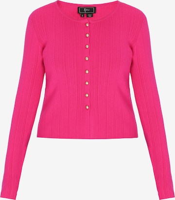 Cardigan faina en rose : devant