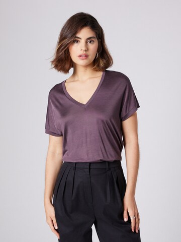 Guido Maria Kretschmer Women - Camisa 'Nia' em roxo: frente