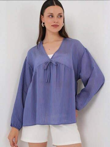 Camicia da donna di Bigdart in blu: frontale