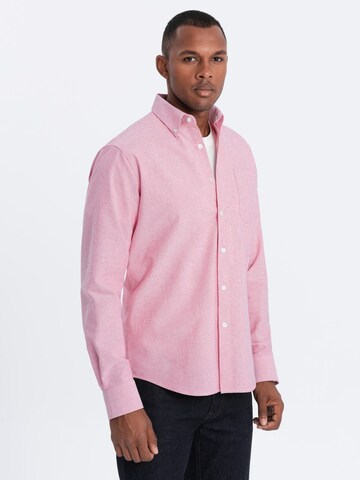 Ombre Slim fit Overhemd 'OM-SHOS-0108' in Roze