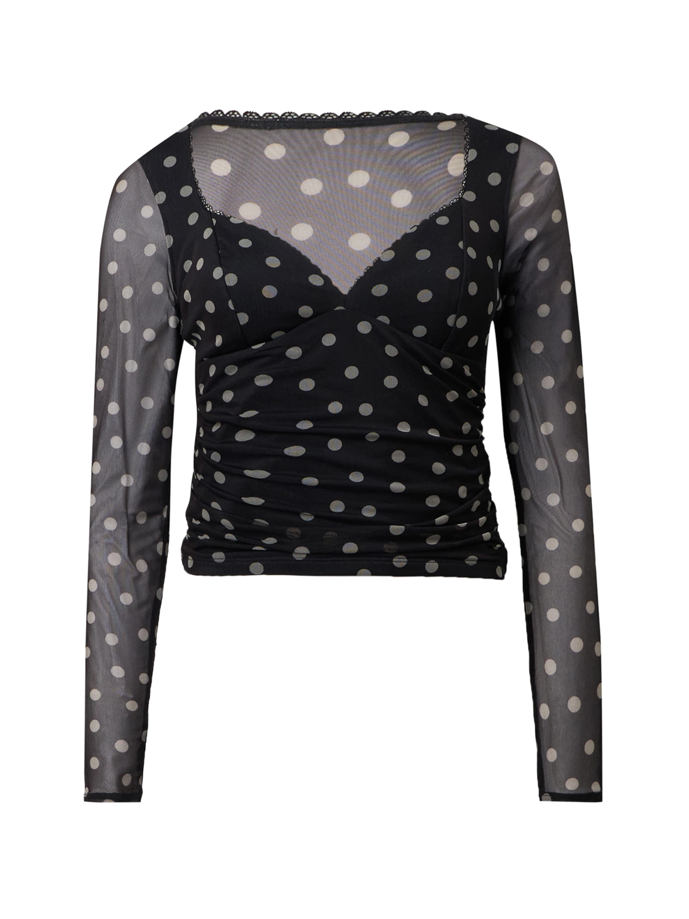 Tricou 'ZOE' de la Abercrombie & Fitch pe negru: față