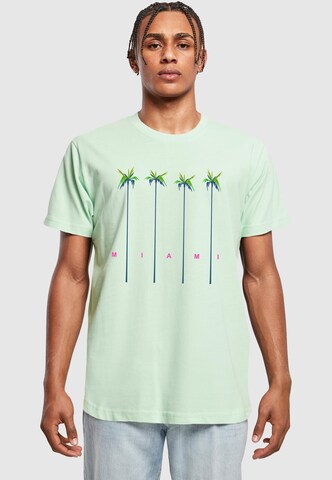 Maglietta 'Miami Palms' di MT Men in verde: frontale