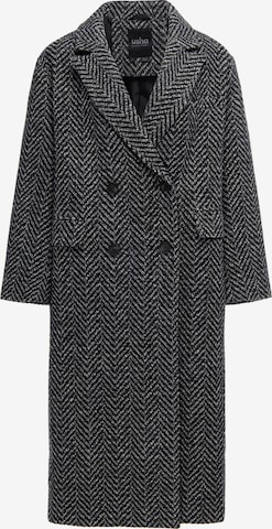 usha BLACK LABEL - Abrigo de entretiempo en negro: frente