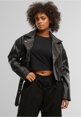 Urban Classics Between-season jacket in Black: front