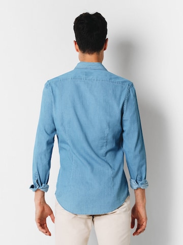 Scalpers Slimfit Hemd in Blau