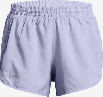 UNDER ARMOUR Workout Pants 'Fly-By-3' in Purple: front