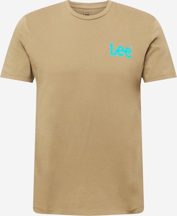 Lee T-Shirt 'WOBBLY' in Grün: predná strana