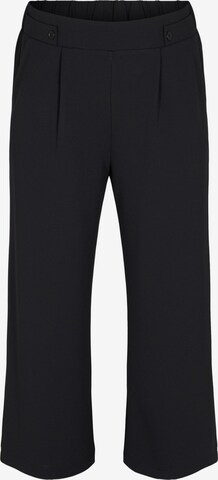 Regular Pantaloni de la Zizzi pe negru: față