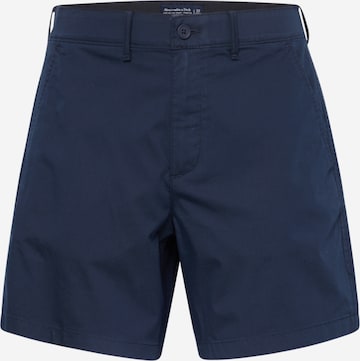 Regular Pantaloni eleganți de la Abercrombie & Fitch pe albastru: față