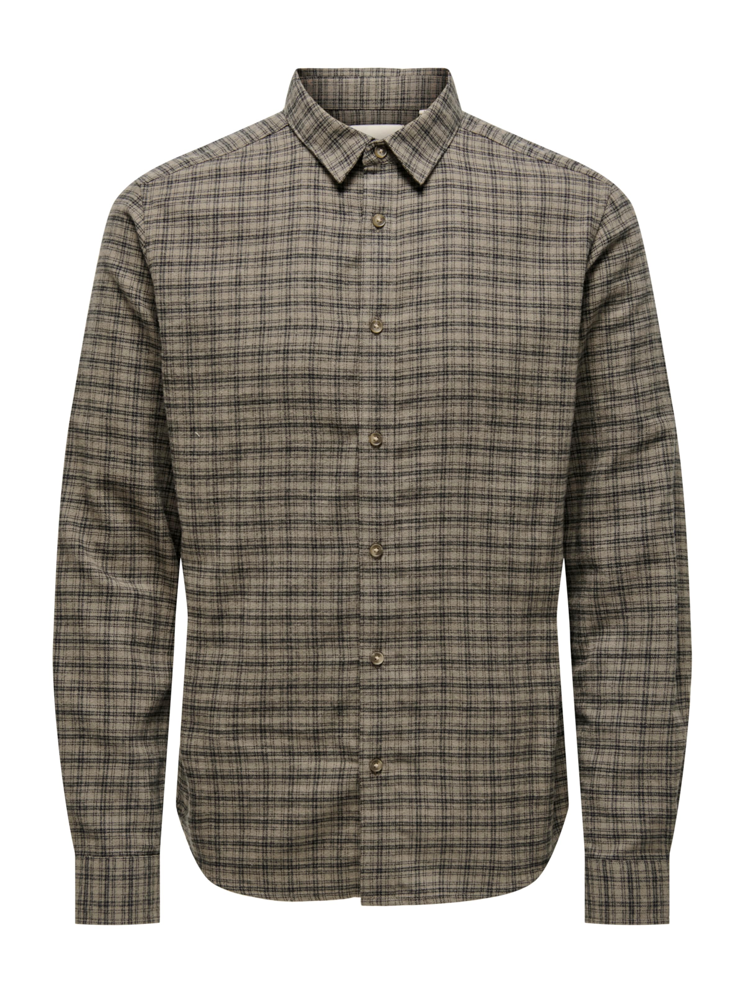 Chemise 'ONSGUDMUND' Only & Sons en marron : devant