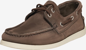 Henry Stevens Moccasins ' Elia ' in Brown: front