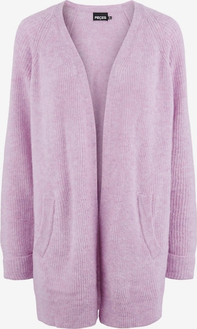 PIECES Knit Cardigan 'Ellen' in Purple: front