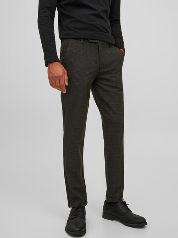 JACK & JONES Slimfit Hose 'MARCO CONNOR' in Braun: Vorderseite