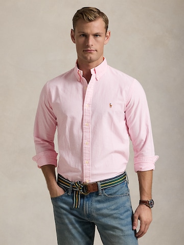 Polo Ralph Lauren Regular fit Overhemd in Roze: voorkant