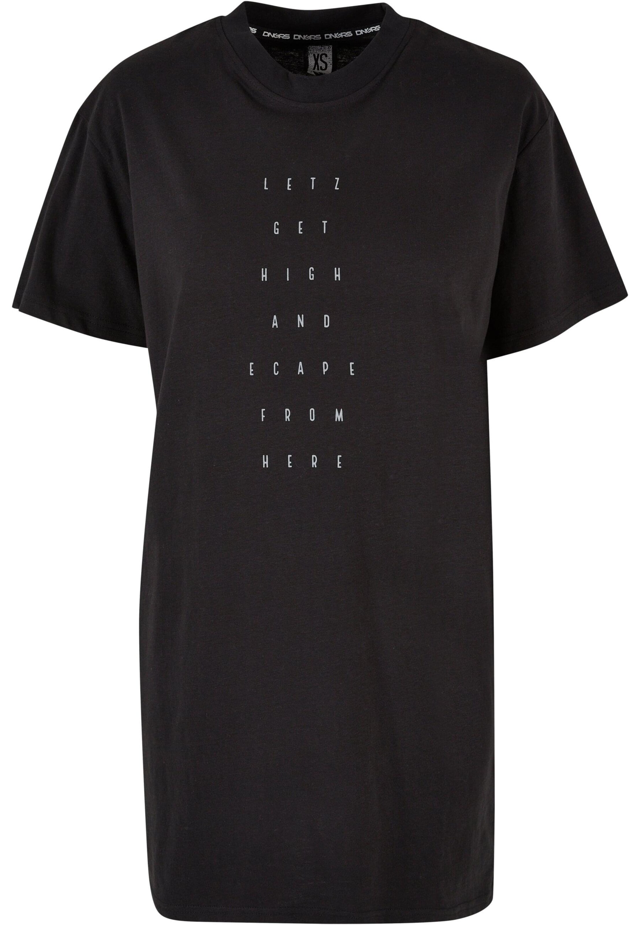 Dangerous DNGRS Jurk 'Invader' in Zwart: voorkant