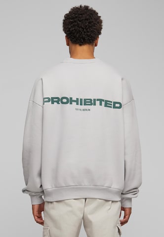 Prohibited - Sweatshirt em cinzento: frente