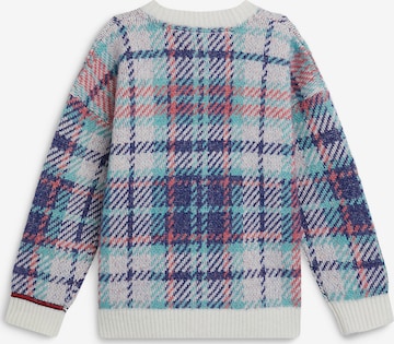 TOMMY HILFIGER Knit Cardigan 'Tartan' in Blue