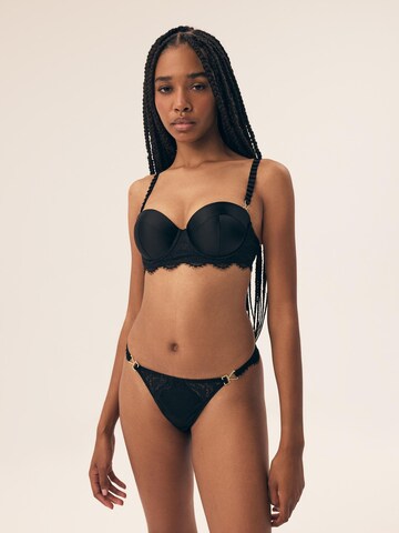 ESOTIQ - Push-up Sujetador 'Brillant' en negro: frente