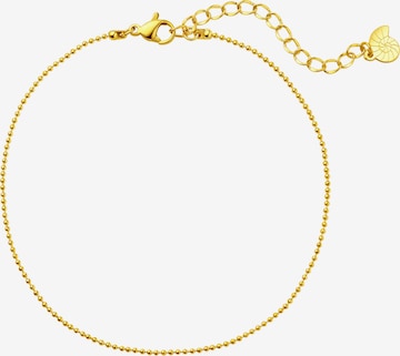 Bijoux de pied 'Bead Line' Hey Happiness en or : devant