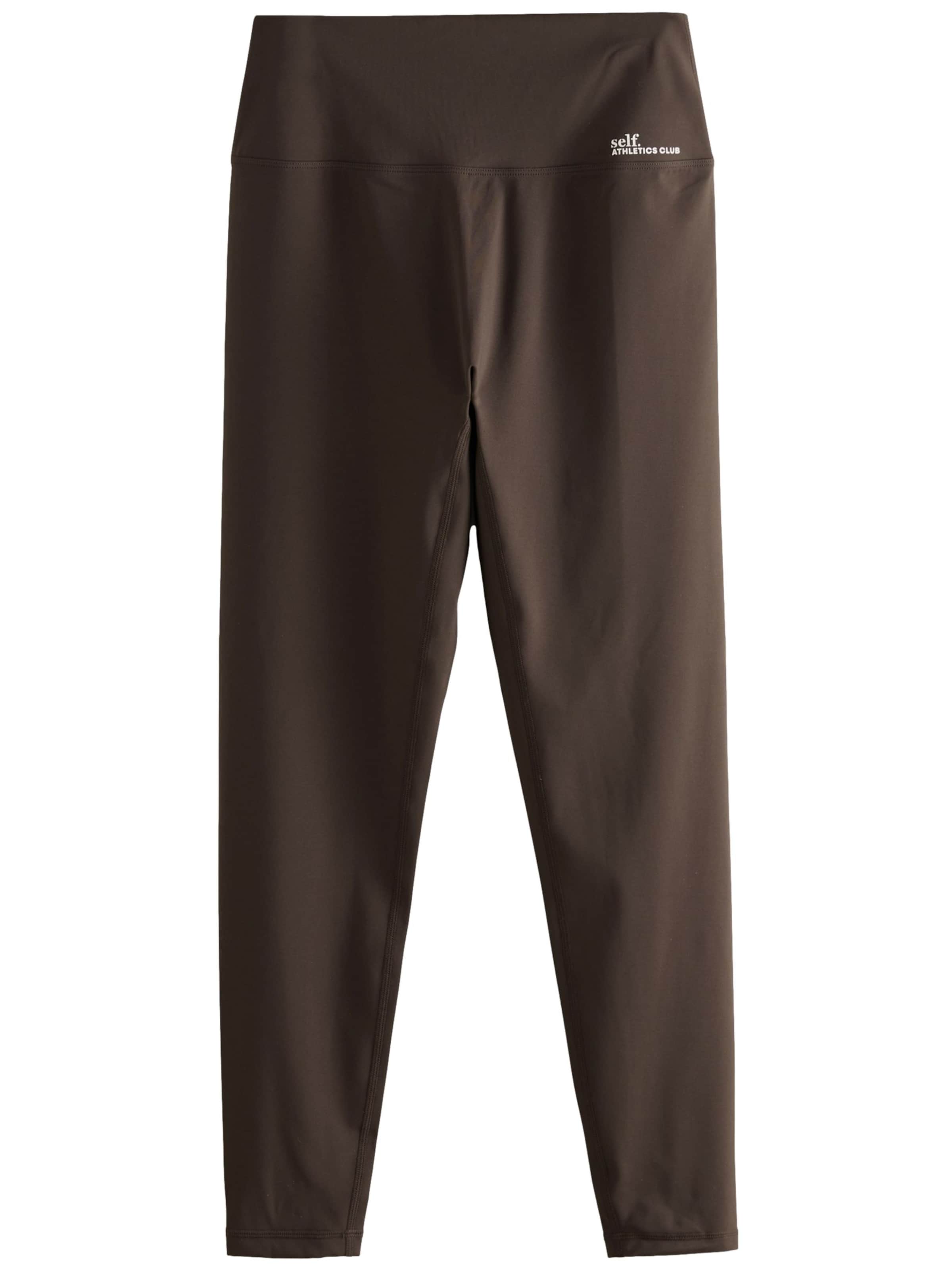 self. Leggings in Brown: front