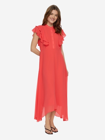 NÜMPH langes Sommerkleid in Rot
