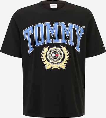 Tommy Jeans Plus Shirt in Black: front