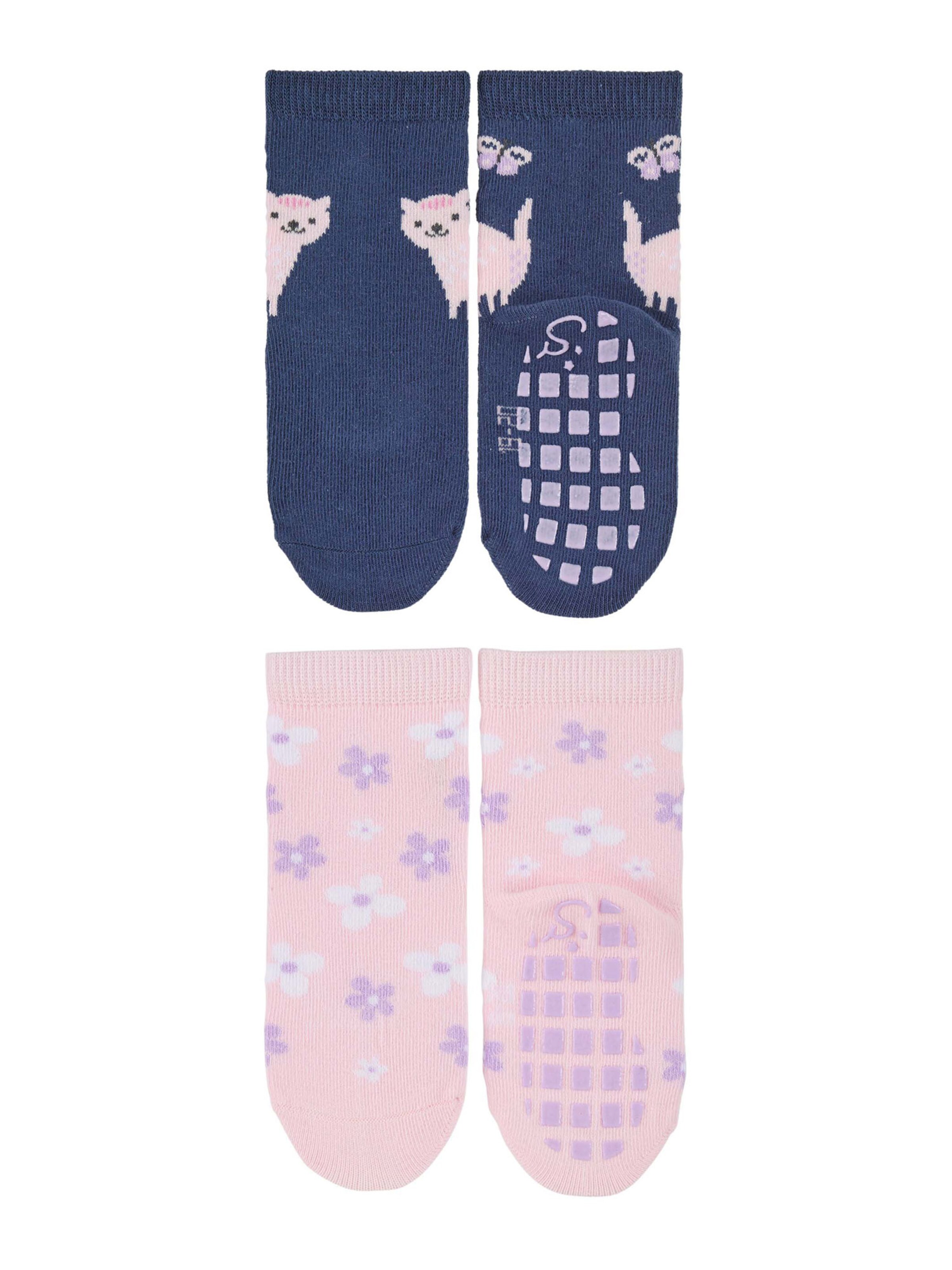 Kinder Teens (Gr. 140-176) STERNTALER Socken in Navy, Rosa - XU95481