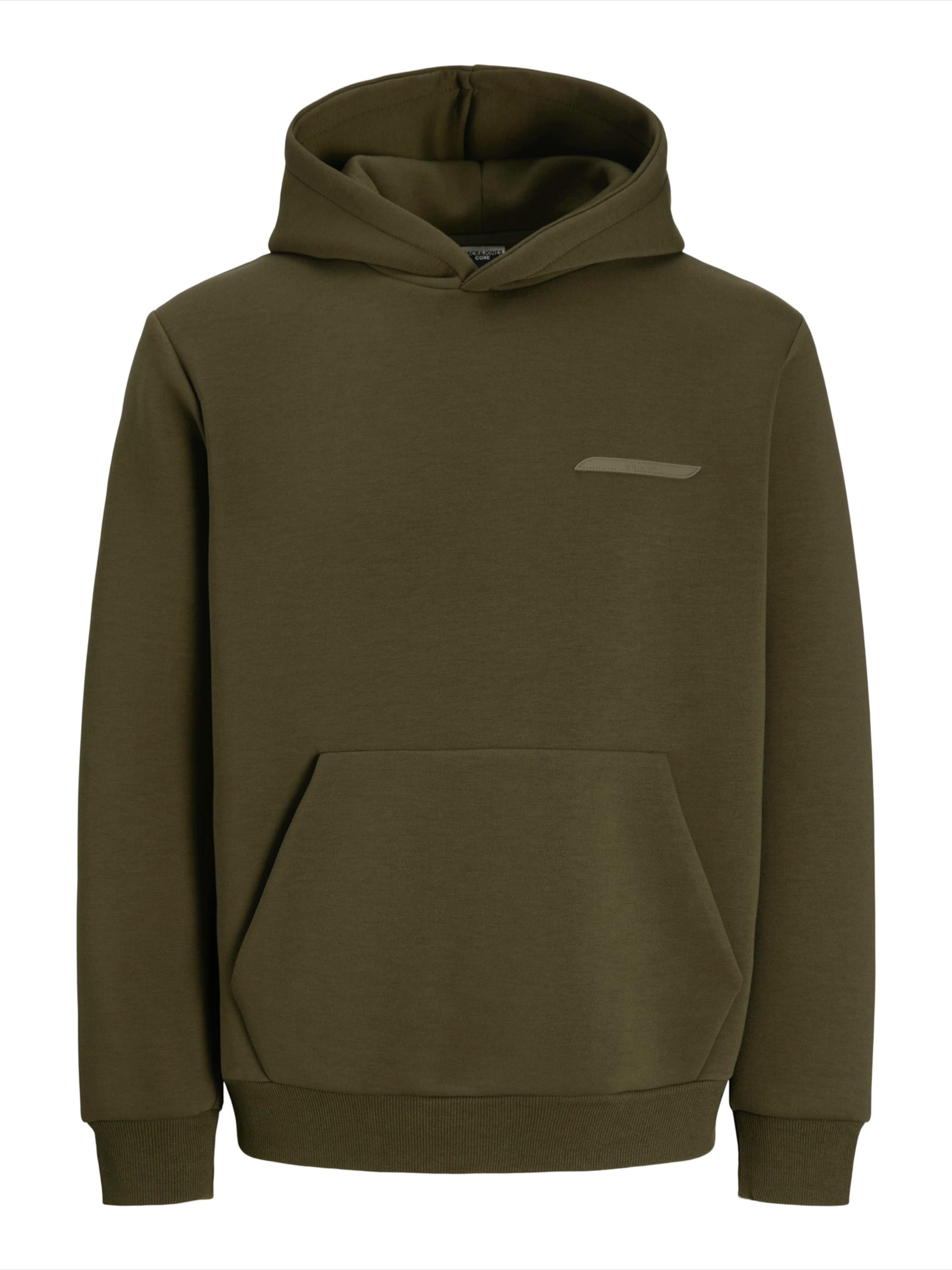JACK & JONES Sweatshirt 'JCOFUSION' i grön: framsida