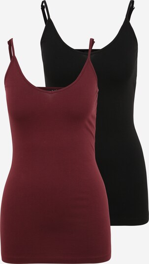 Top 'Maxi' Vero Moda Tall di colore rosso ciliegia / nero, Visualizzazione prodotti