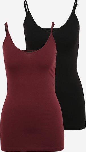 Vero Moda Tall Top 'Maxi' u trešnja crvena / crna, Pregled proizvoda