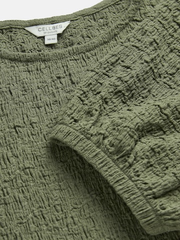 Cellbes of Sweden Jerseykleid mit Struktur in Grün