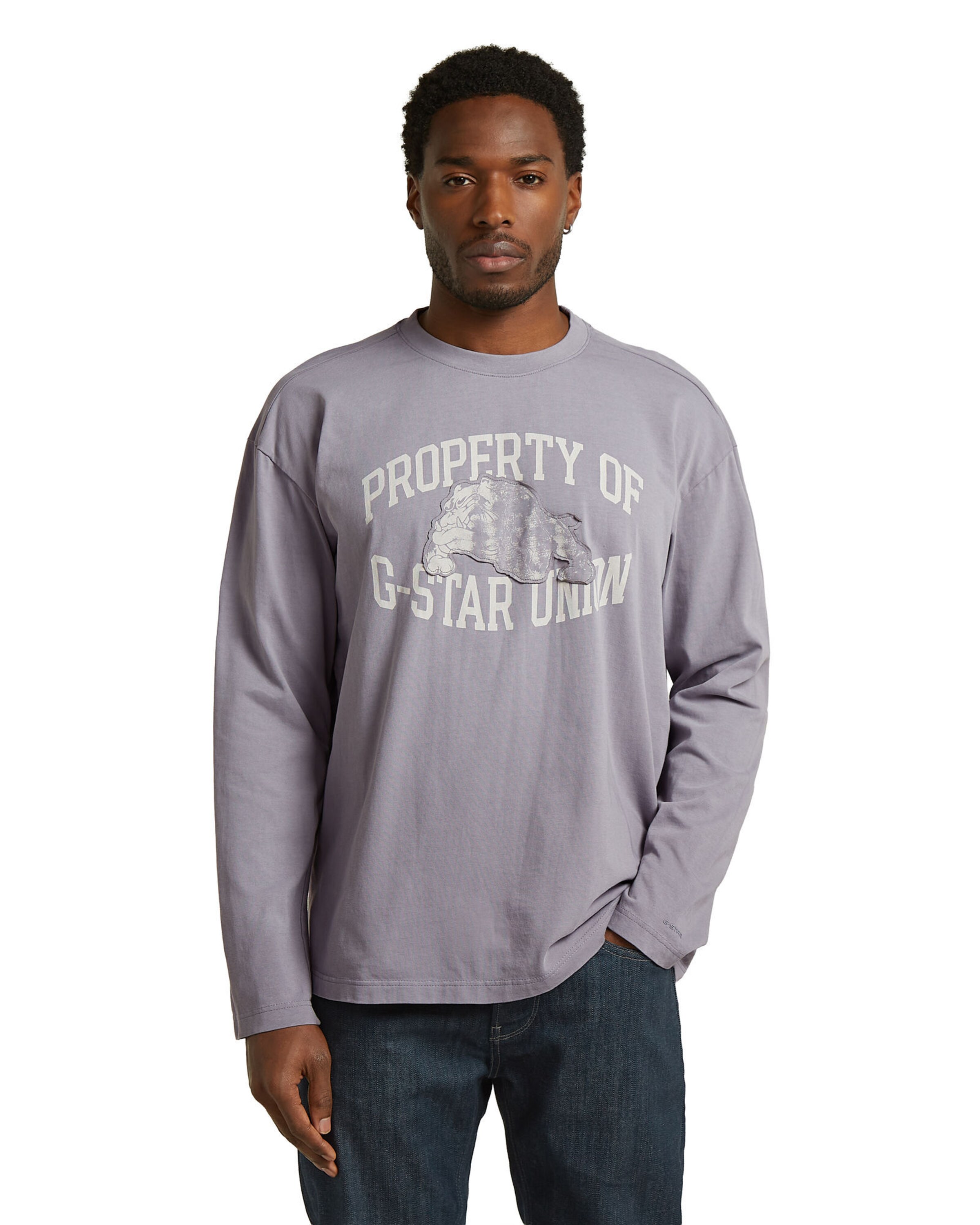 T-Shirt G-STAR en gris : devant
