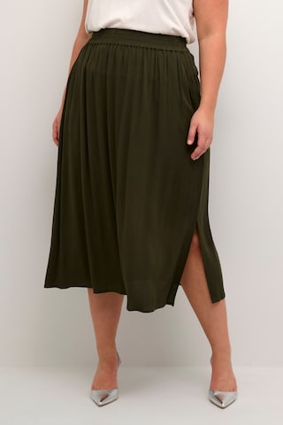 KAFFE CURVE Skirt 'Saline' in Green: front