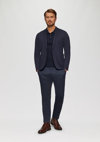 Coupe slim Pantalon à plis s.Oliver BLACK LABEL en bleu