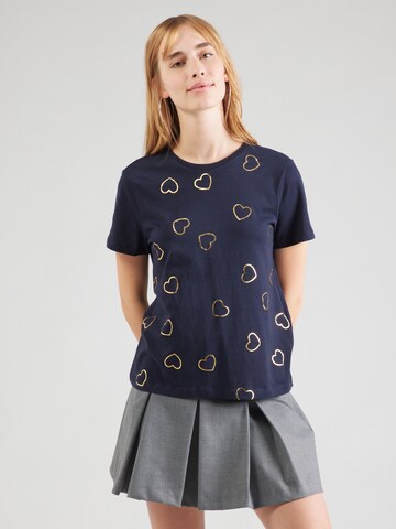 VERO MODA Футболка в Синий: спереди