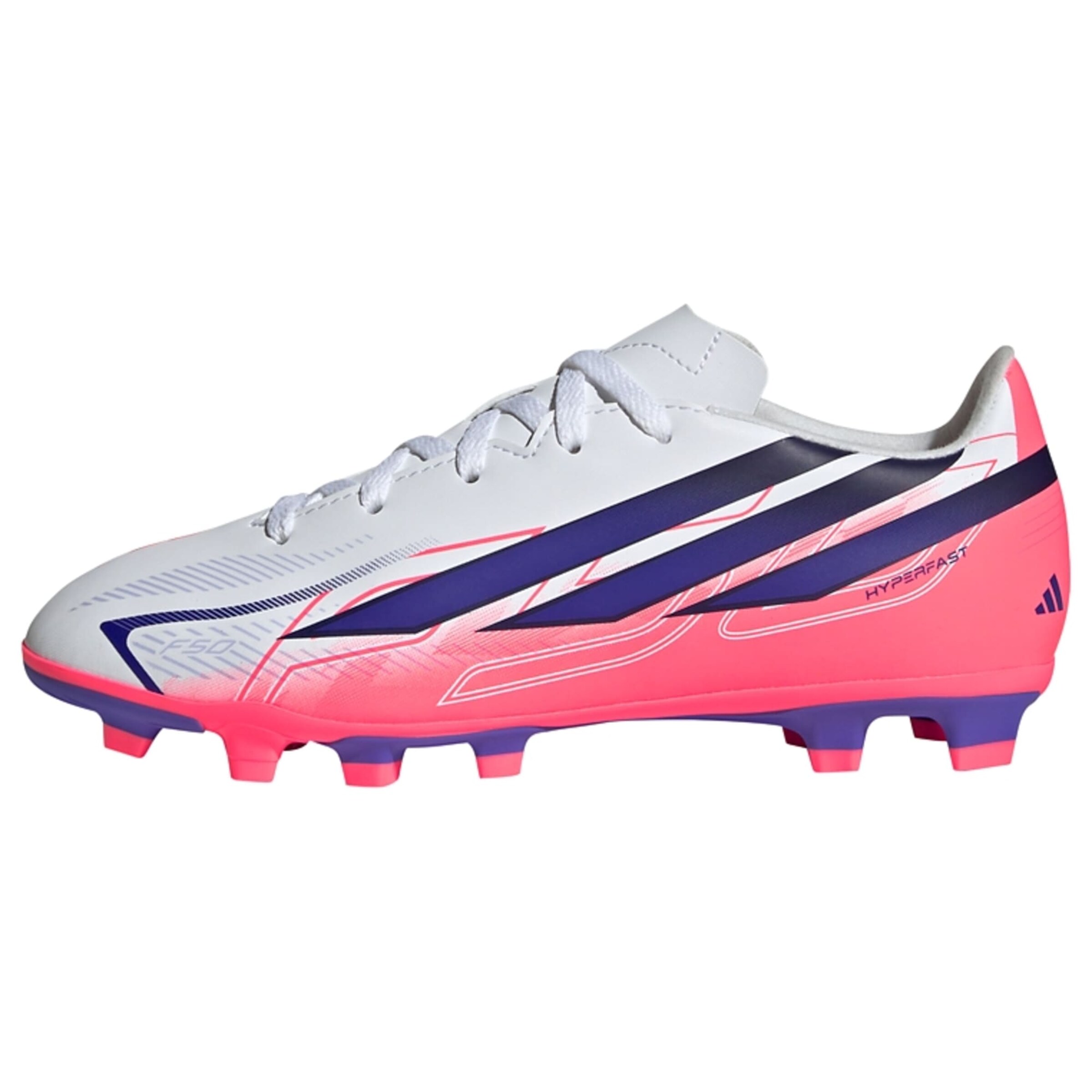 ADIDAS PERFORMANCE Sapatilha de desporto 'F50 Hyperfast Club' em 28 em índigo / cor-de-rosa / branco, Vista do artigo