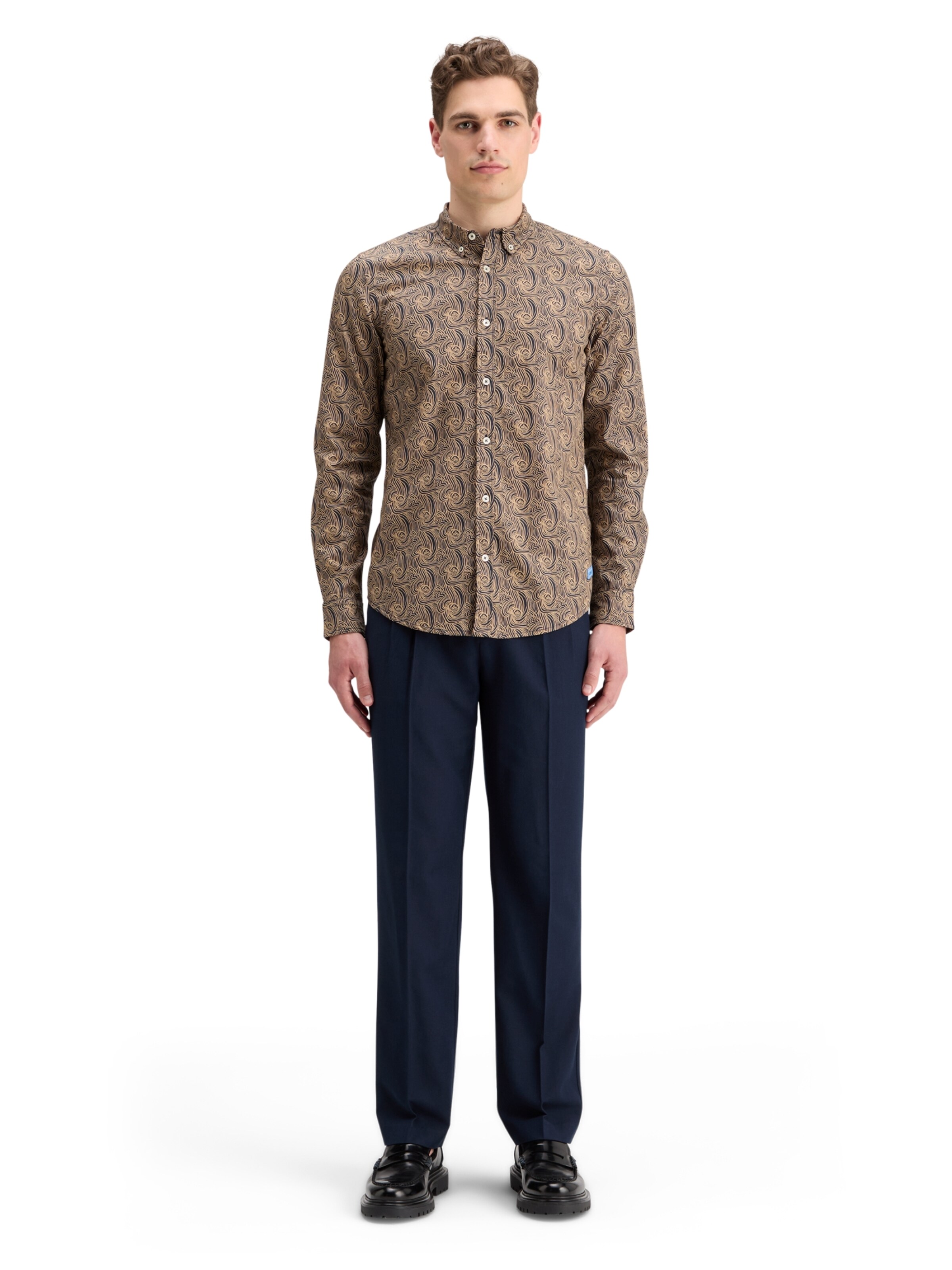 SCOTCH & SODA Regular Fit Hemd in Beige