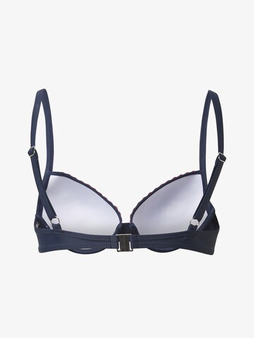 TOM TAILOR Push-up Bikini-Top in Blau