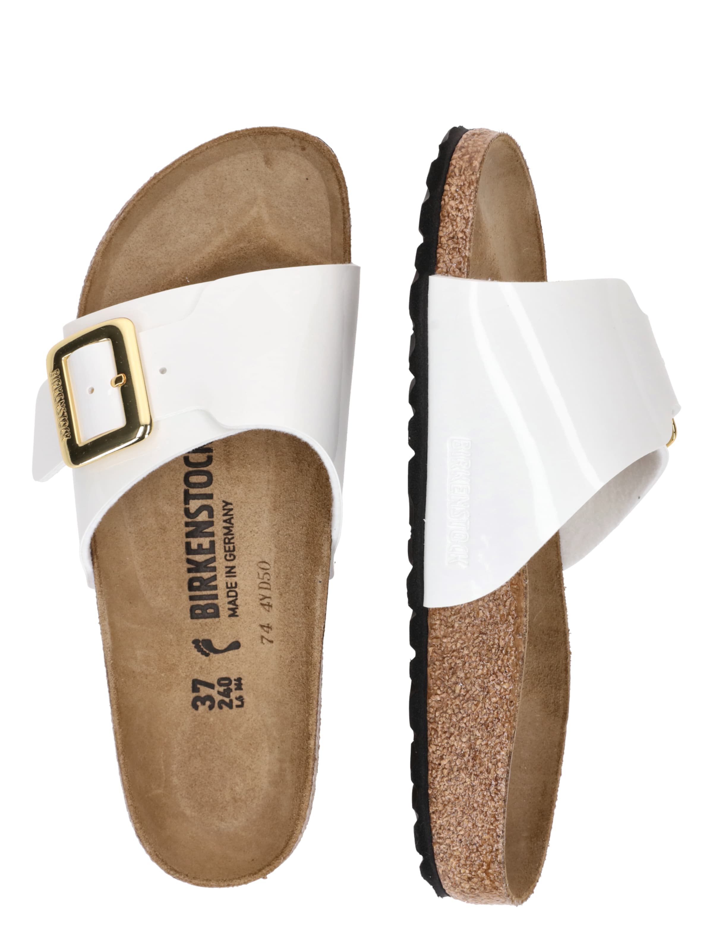 BIRKENSTOCK Nizki natikači | bela barva