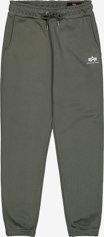 Pantalon ALPHA INDUSTRIES en vert : devant