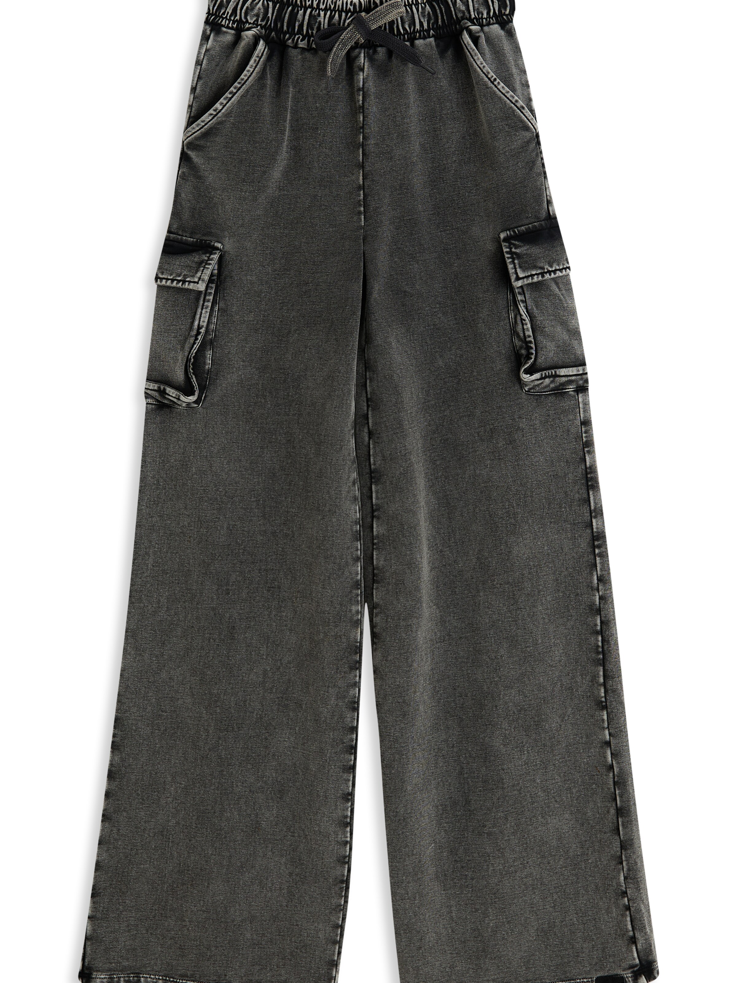 4PRESIDENT Wide Leg Hose 'Maxim'‌‌‌‌‌‌‌‌ in Schwarz: Vorderseite